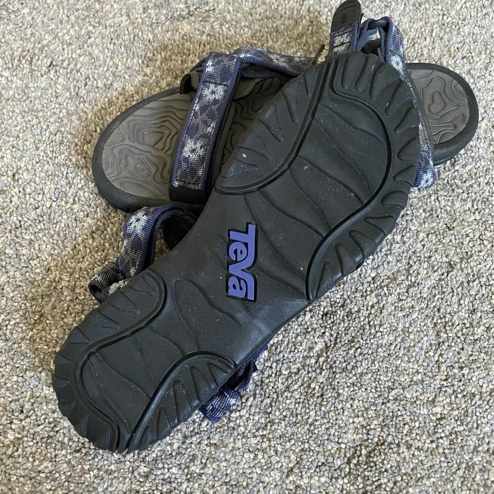 Teva Hurricane Hiking Sandals Men EU 9 EU 41 Blue Strappy Outdoor Shoes
